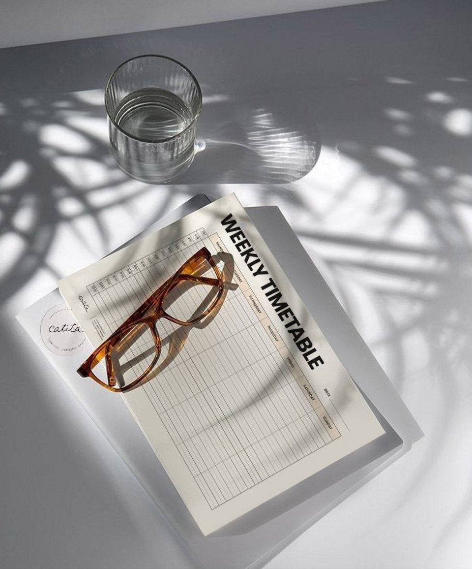 Horário Semanal - Printables Catita illustrations