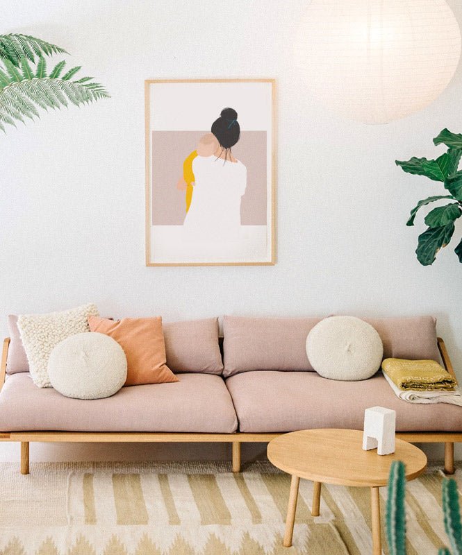 Bebé ao colo - Posters Catita illustrations