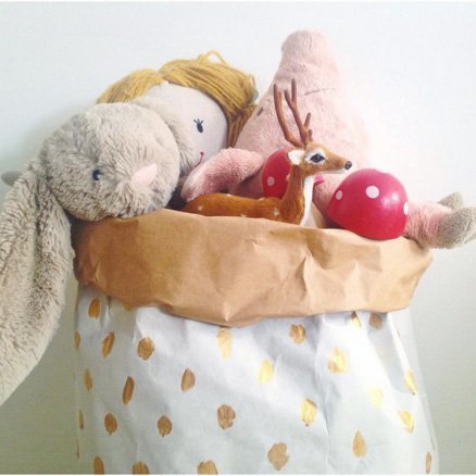 Golden spots Paperbag - Paperbags Catita illustrations