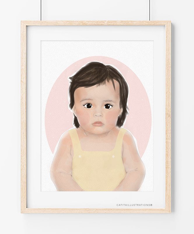 Ilustração Personalizada Clássica - Ilustrações Personalizadas Catita illustrations