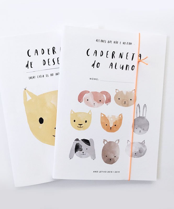 Pack Regresso à Escola - Cadernos Catita illustrations