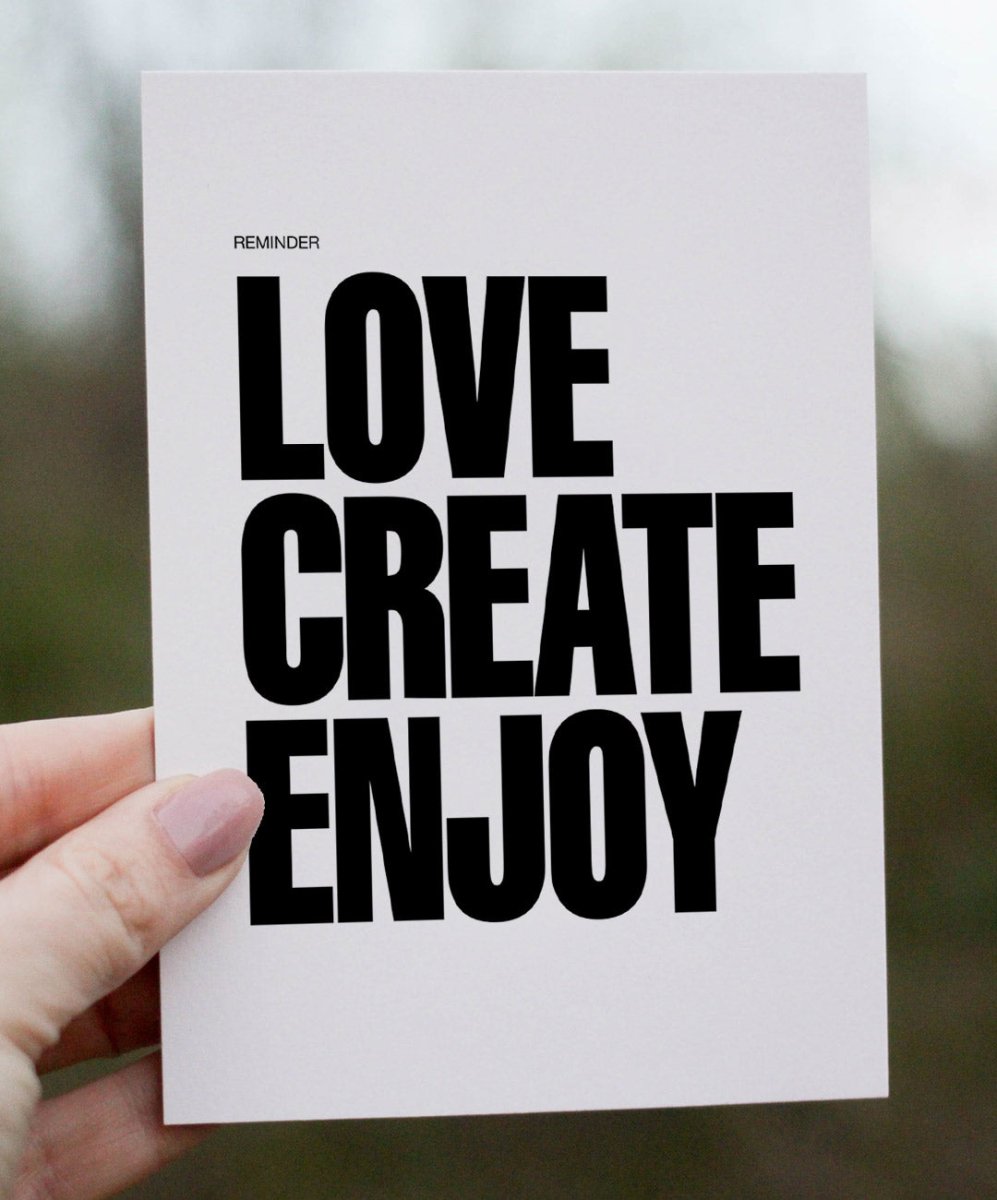 Love Create Enjoy - Posters Catita illustrations