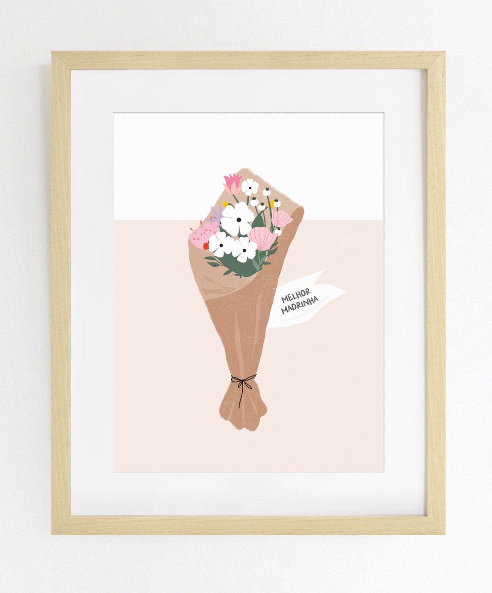 Ramo de Flores Primavera Personalizado - Posters Catita illustrations